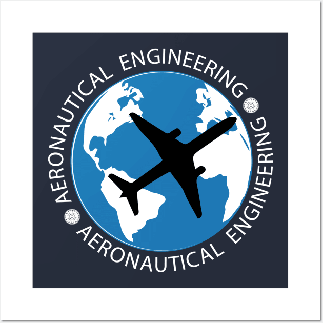 aeronautical engineering airplane engineer aero Wall Art by PrisDesign99